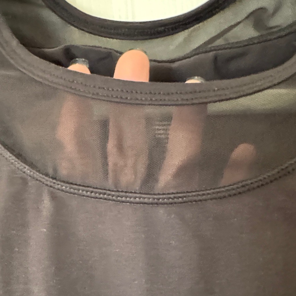 Gottex Black Layered-Look Long Sleeve Top - Picture 4 of 5